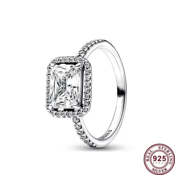 New Women's Eternal Sparkling Meteor Princess Crown Logo Ring for Girlfriend and Family Holiday Gifts Fashion Jewelry - 图片 8