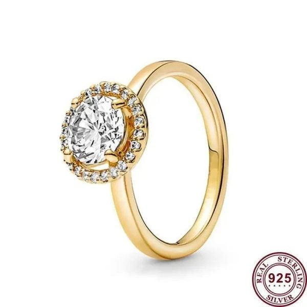New Women's Eternal Sparkling Meteor Princess Crown Logo Ring for Girlfriend and Family Holiday Gifts Fashion Jewelry - 图片 6