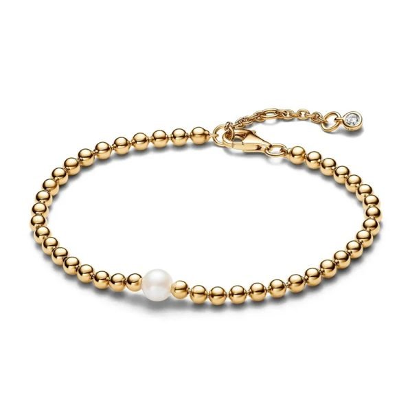 New S925 Sterling Silver Pearl Jewelry Bracelet Exquisite And Simple, Stackable For Women's DIY Jewelry Gifts - 图片 3