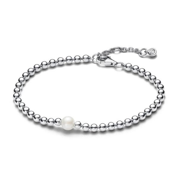 New S925 Sterling Silver Pearl Jewelry Bracelet Exquisite And Simple, Stackable For Women's DIY Jewelry Gifts - 图片 6