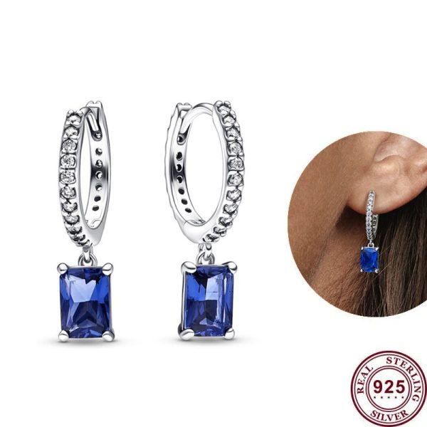 New Fashion Inlaid Sparkling Love Zircon Women's Original Logo Sun Moon Daisy Earrings For Girlfriend and Family Holiday Gifts Jewelry - 图片 6