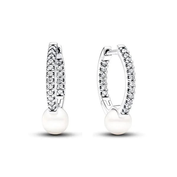 New Creative Concealed Sparkling Pearl Ladies Original Logo Love Heart Earrings For Girlfriend, Family, Holiday Gifts Jewelry - 图片 4