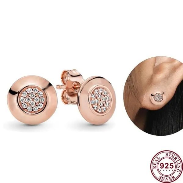 New Sparkling Ring Eternal Love Heart Ladies Original Logo Star Earrings For Girlfriend and Family Holiday Gifts Jewelry - 图片 4