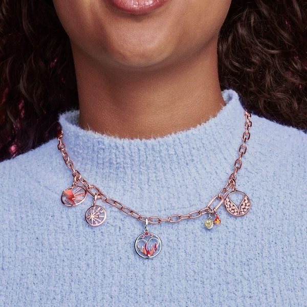 New S925 Sterling Silver FINAL SALE ME Round Clasp Medium-Link Chain Necklace Ladies DIY Jewelry - 图片 2