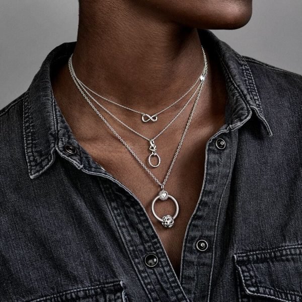 New S925 Sterling Silver Cable Chain Curb Chain Necklace Ladies DIY Jewelry - 图片 4