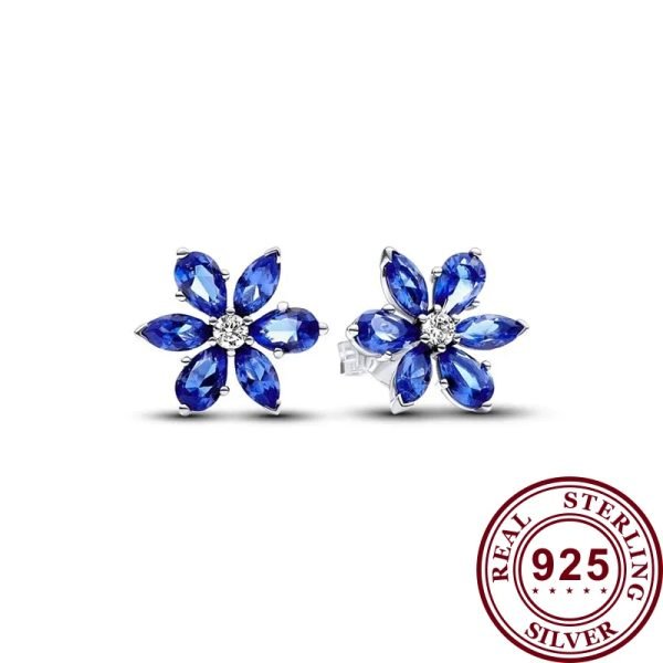 New Sparkling Heart shaped Water Drop Women's Original Logo Star Moon Earrings For Girlfriend and Family Holiday Gifts Jewelry - 图片 4