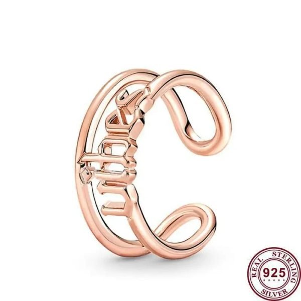 New Cinderella Pumpkin Carriage Ladies ME Sun Logo Open Ring Girlfriend Family Holiday Fashion Gift Jewelry - 图片 6