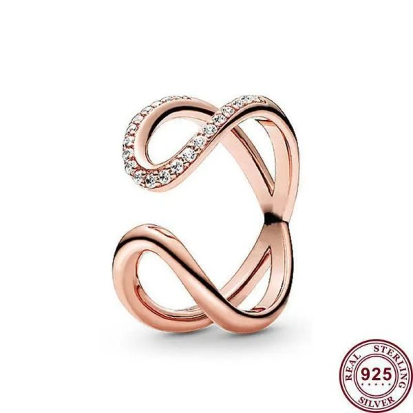 Creative Shining Sun Moon Planet Women's Original Logo Love Heart Open Ring For Girlfriend Family Holiday Fashion Jewelry Gift - 图片 6
