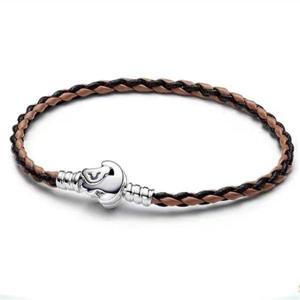 New S925 Pure Silver Rights Game Little Lion Women's Snake Bone Bracelet DIY Jewelry - 图片 5