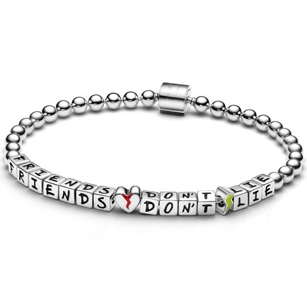 New S925 Pure Silver Rights Game Little Lion Women's Snake Bone Bracelet DIY Jewelry - 图片 3