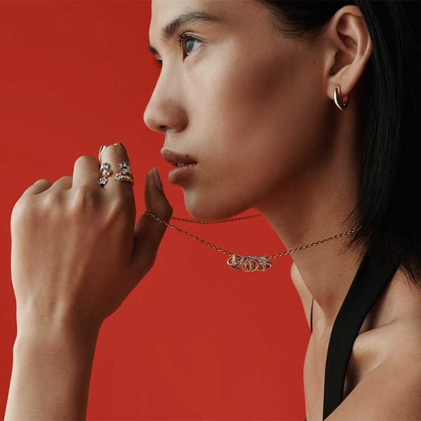 New Fashionable Sparkling Meteor Opening Original Logo Love Crown Ring Suitable for Girlfriends and Family Holiday Fashion Jewelry Gifts - 图片 5