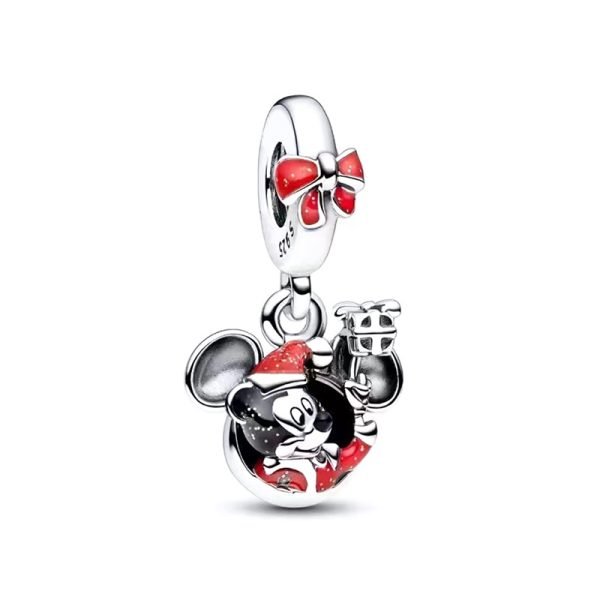 New Creative Minnie Mouse Women's Logo Lucky Mickey Mouse Disney Charm Gift for For and Family Holiday Gift Bracelet Jewelry - 图片 6