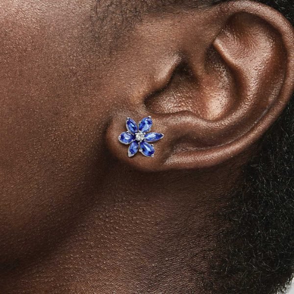 New Sparkling Heart shaped Water Drop Women's Original Logo Star Moon Earrings For Girlfriend and Family Holiday Gifts Jewelry - 图片 5