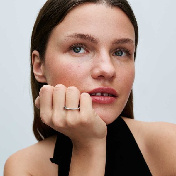 New PAV É Inlay ME Enamel Original Logo Queen Love Heart Dagger Ring For Girlfriend Family Holiday Fashion Jewelry Gift - 图片 3