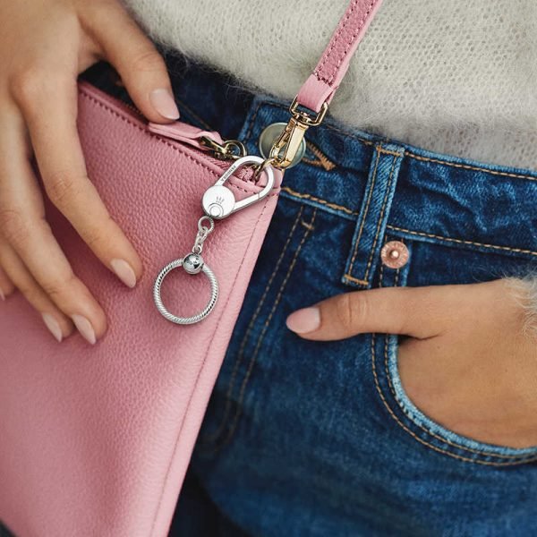 Creative Love Small Bag Keychain Women's Original Logo Weaving Keychain Charm For Girlfriends and Family Holiday Gifts Jewelry - 图片 3