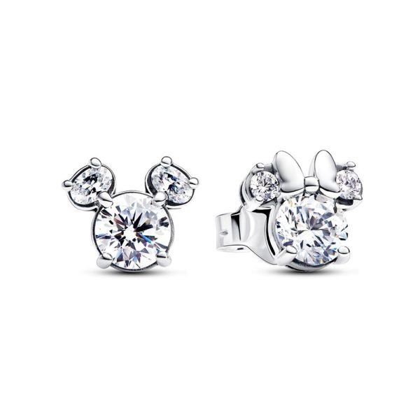Original Women's Sparkling Love Heart Rose Logo Snowflake Crown Earrings Suitable for Girlfriends and Family Holiday Gifts Jewelry - 图片 2