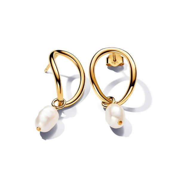 New Original Women's Non Crying Nature Logo Round Pearl Earrings Suitable for Girlfriends and Family Holiday Gifts Jewelry - 图片 4