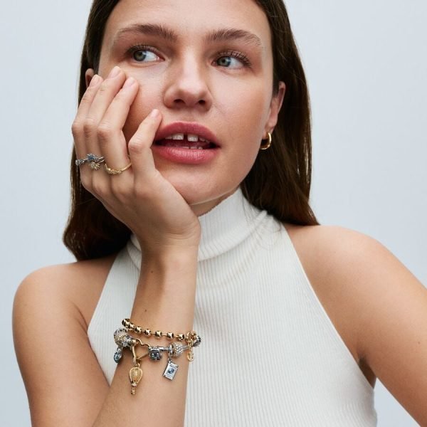 Creative Women's ME Heart shaped Rose Original Logo Clover Smile Charm Gift for Girlfriend and Family Holiday Gift ME Bracelet Jewelry - 图片 7
