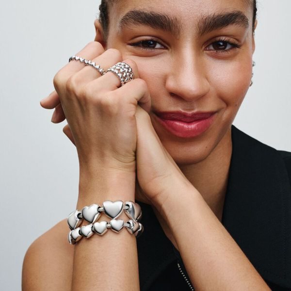 New S925 Sterling Silver Moments Classic Round Buckle Snake Shaped Women's Gift Bracelet DIY Jewelry - 图片 2