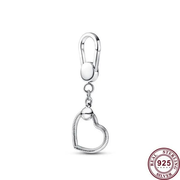 Creative Love Small Bag Keychain Women's Original Logo Weaving Keychain Charm For Girlfriends and Family Holiday Gifts Jewelry - 图片 2