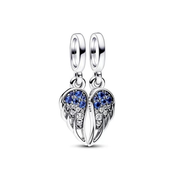 Creative Heart shaped Space Star Women's Original Logo Angel Wings Charm Gift for For and Family Holiday Gift Bracelet Jewelry - 图片 4