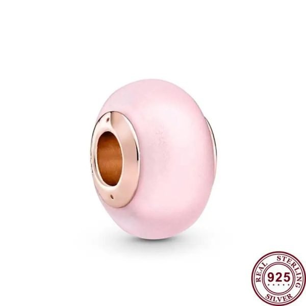 New Creative Cut Matte Women's Original Logo Mini Murano Glass Beads Charm For Girlfriends and Family Holiday Gifts Bracelet Jewelry - 图片 4