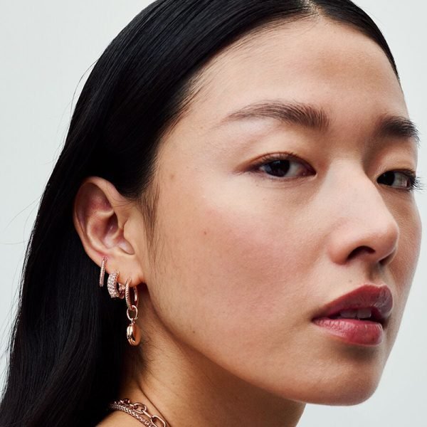 Original Women's Sparkling Sun Moon Daisy Logo Pearl Candy Earrings Suitable for Girlfriends and Family Holiday Gifts Jewelry - 图片 5