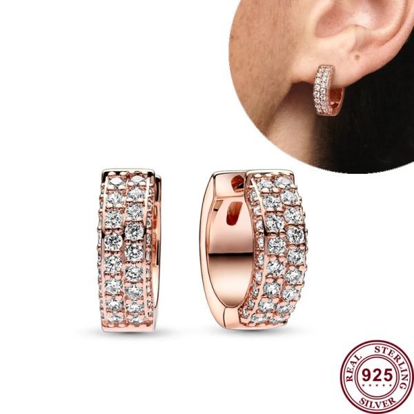 Original Women's Sparkling Sun Moon Daisy Logo Pearl Candy Earrings Suitable for Girlfriends and Family Holiday Gifts Jewelry - 图片 4
