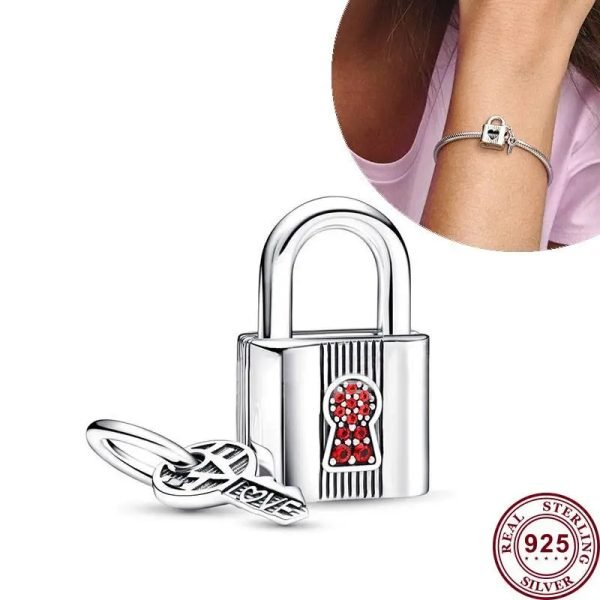 Creative Women's Heart shaped Padlock Original Logo Good Luck Rabbit Charm For Girlfriends and Relatives Holiday Gift Bracelet Jewelry - 图片 6