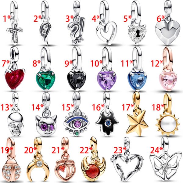 New Creative ME Chakra Heart Enthusiast Women's Original Logo Sun Moon Butterfly Charm For Girlfriend and Family Holiday Gifts Jewelry