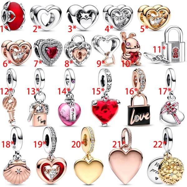 Creative Women's Heart shaped Padlock Original Logo Good Luck Rabbit Charm For Girlfriends and Relatives Holiday Gift Bracelet Jewelry