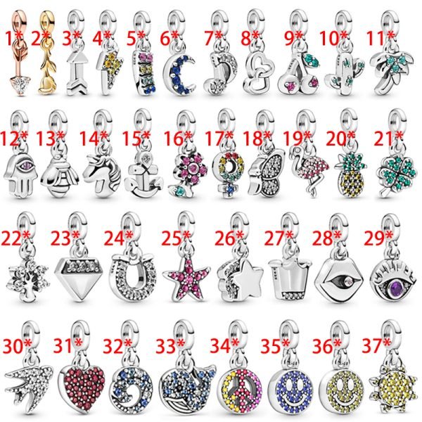 Creative Women's ME Heart shaped Rose Original Logo Clover Smile Charm Gift for Girlfriend and Family Holiday Gift ME Bracelet Jewelry