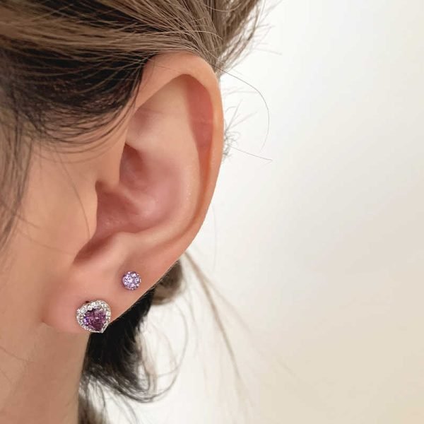 Creative New Arrow Heart piercing Women Shining Love Heart Original Logo ME Earrings Girlfriend Fashion Festival Gift Jewelry - 图片 3