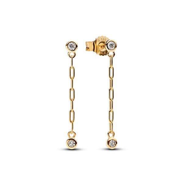 New 925 Silver Love Diamond Women's Simple Logo Chain Tassel Earrings Jewelry Fashion Festival Gift - 图片 7