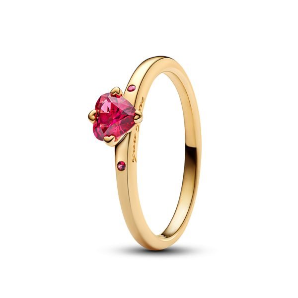 New 925 Silver Love Heart Gemstone Women's Simple Logo Ring Jewelry Fashion Festival Gift - 图片 6