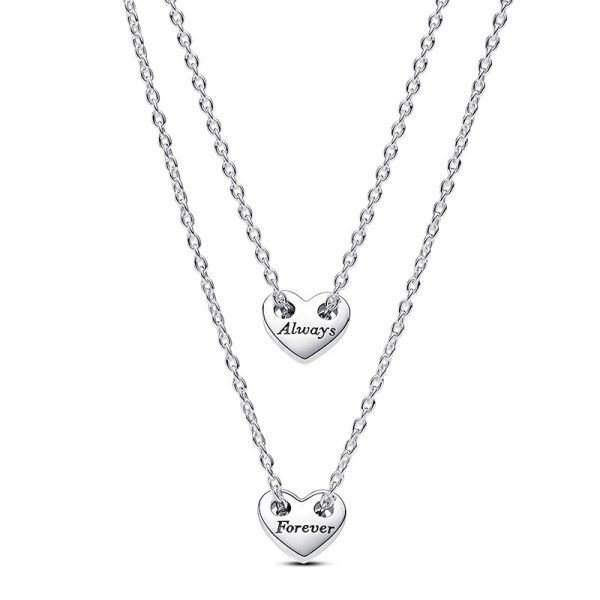 New Creative Arrow, Heart piercing Women's Sparkling Love Heart Rose Original Logo Necklace, Girlfriend Fashion Festival Gift - 图片 2