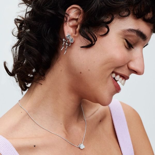 New Creative Arrow, Heart piercing Women's Sparkling Love Heart Rose Original Logo Necklace, Girlfriend Fashion Festival Gift - 图片 5