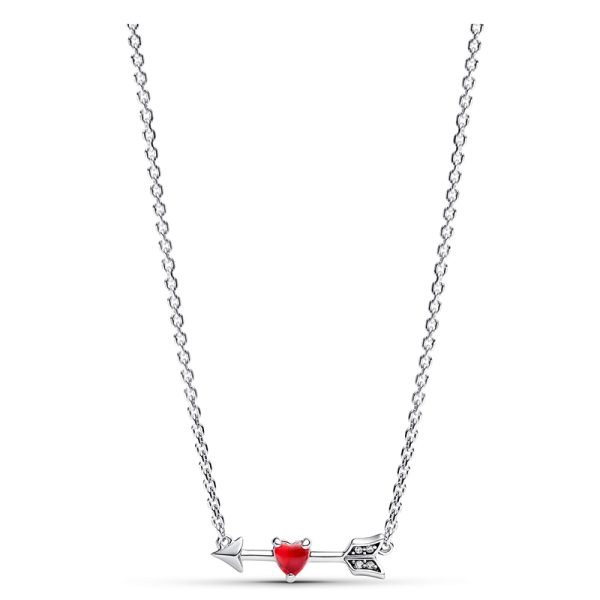 New S925 sterling silver, fashionable diamond studded love, Cupid women's gift necklace, DIY jewelry - 图片 4